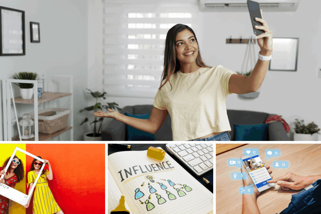Influencer collage