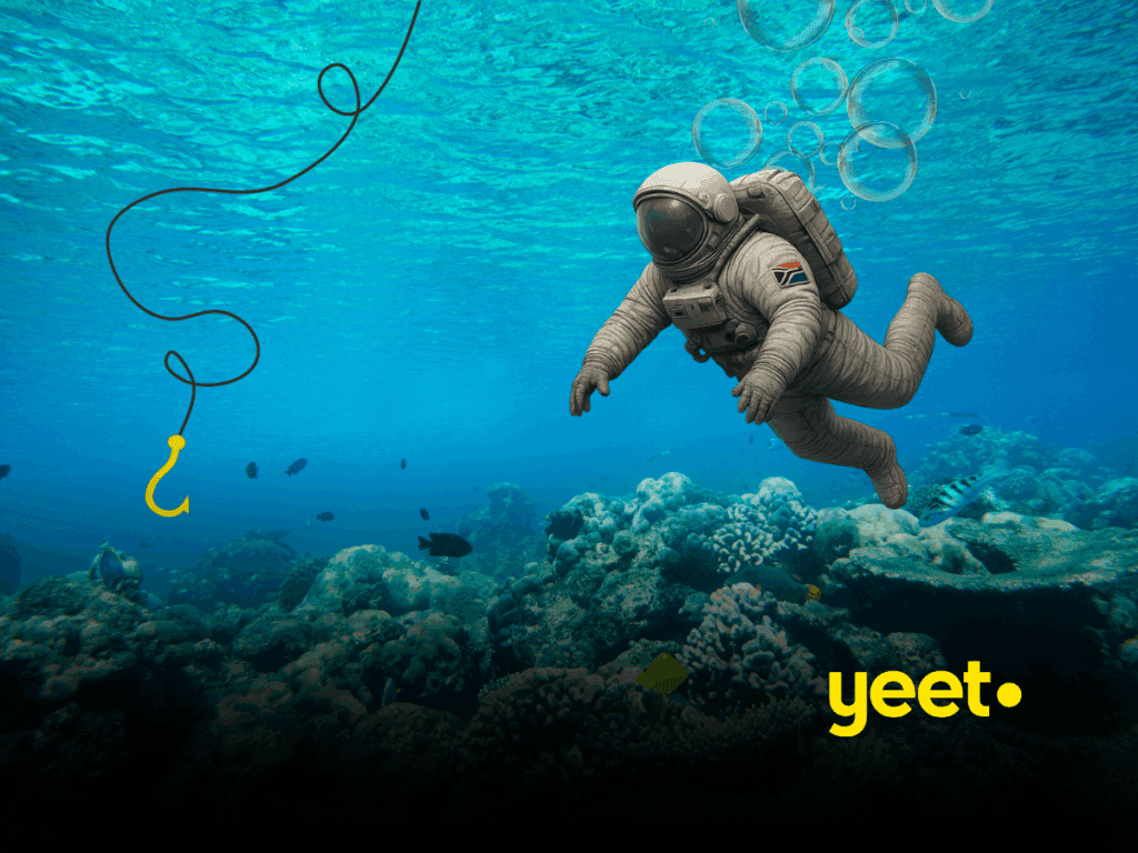 Astronaut under water